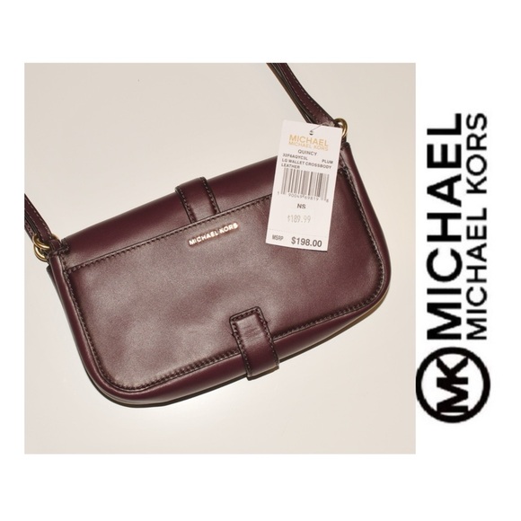 Michael Kors Crossbody Super Cute Plum 5203 - Picture 1 of 10
